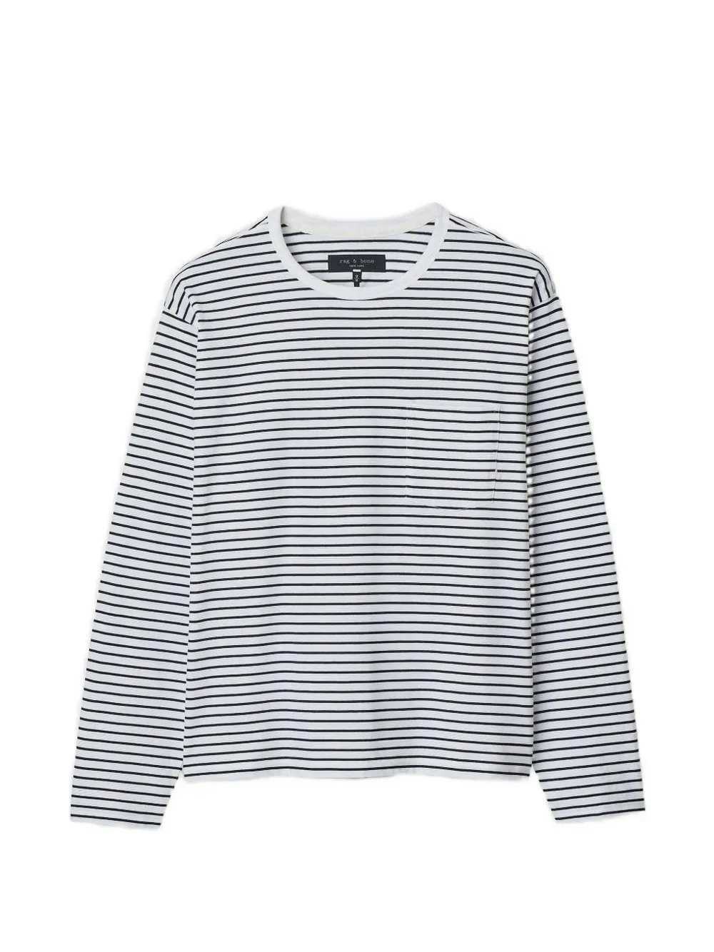 rag & bone striped long-sleeve T-shirt - Bianco