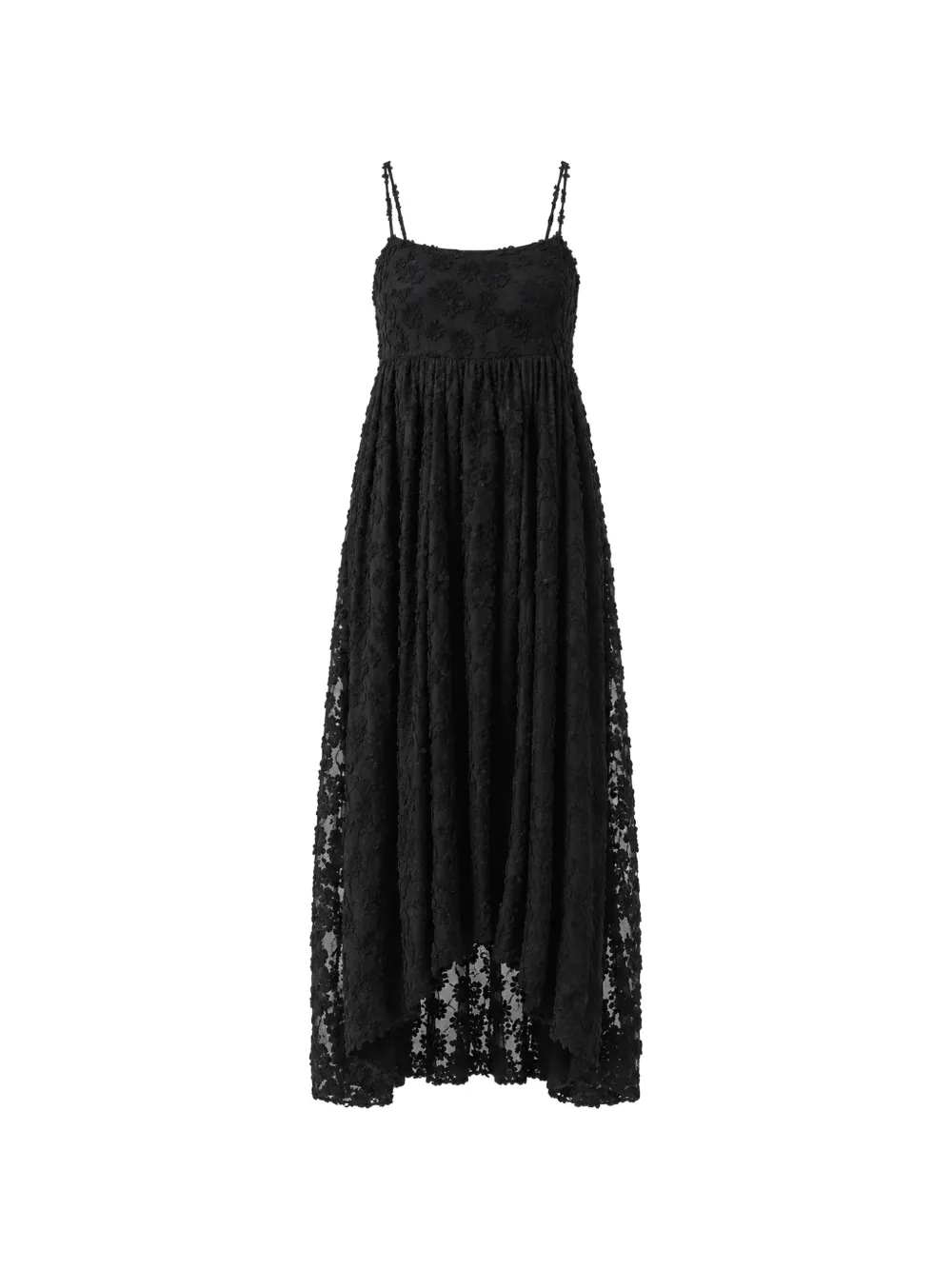 MeimeiJ robe à motif floral fil coupé - Noir