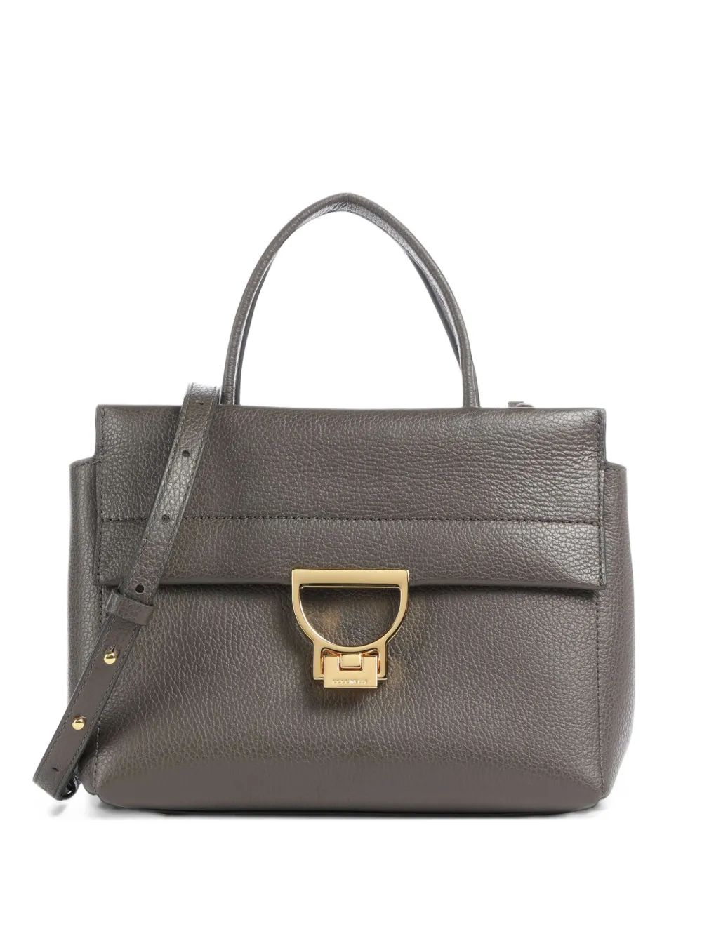 Coccinelle Arlettis pebbled-leather tote bag - Grigio