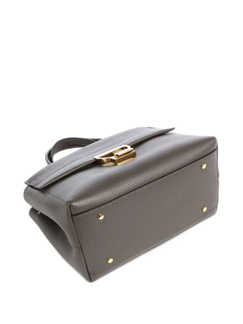 Coccinelle Arlettis pebbled-leather tote bag Grijs
