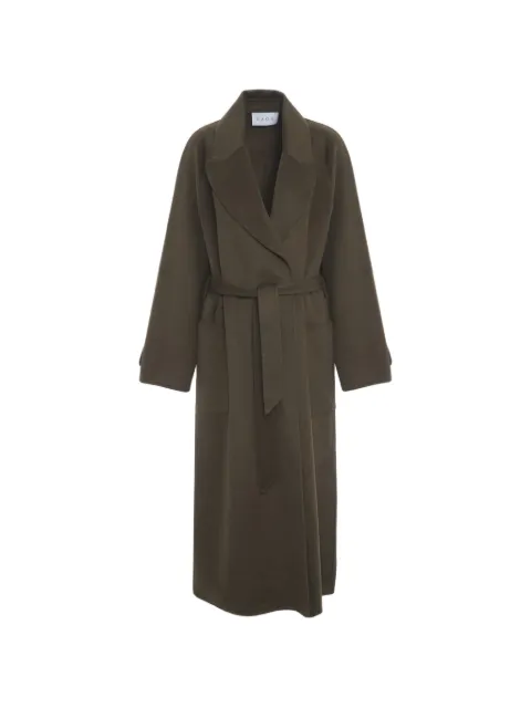 kaos belted notch-lapels coat