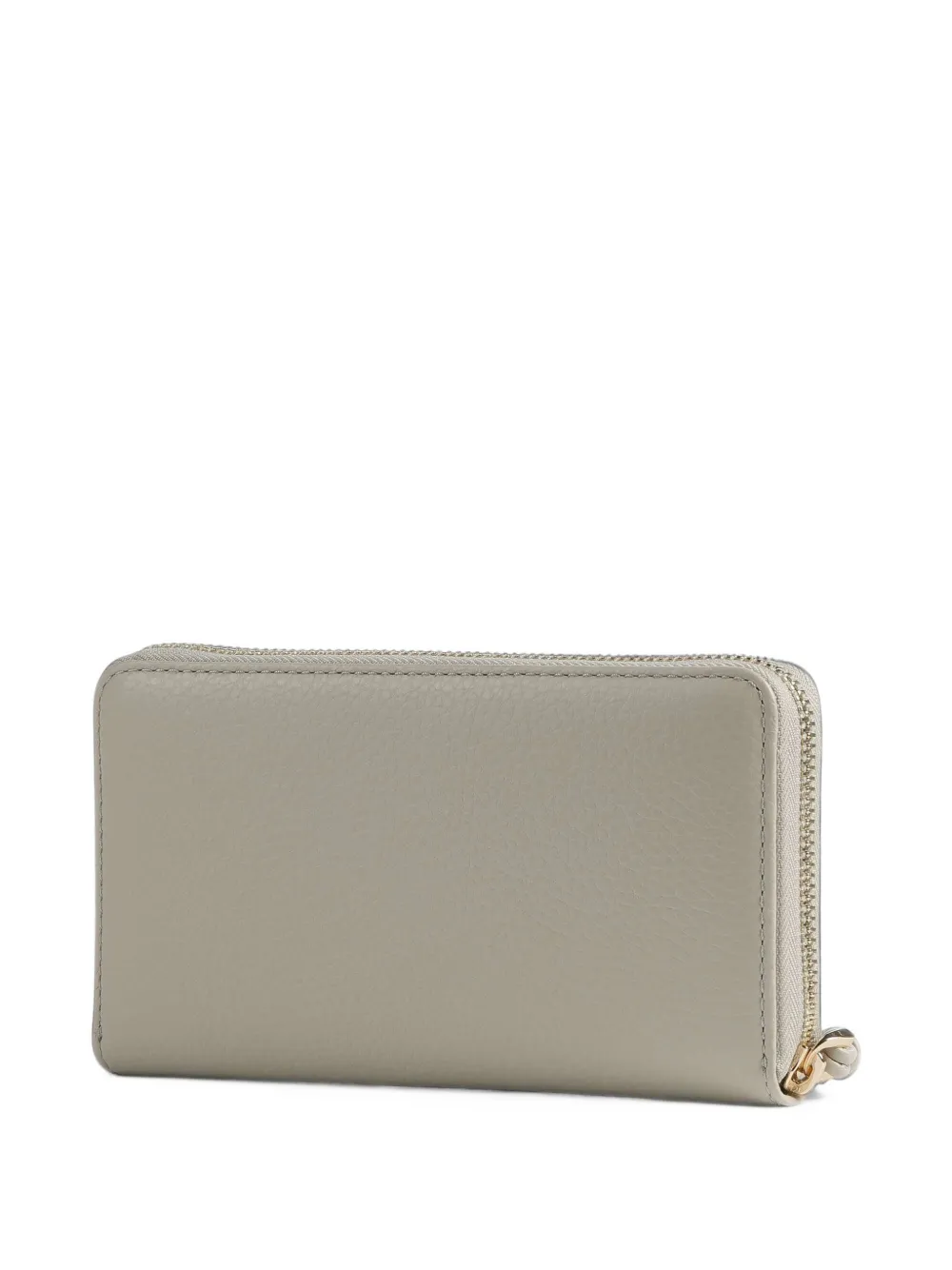 Coccinelle Pansy pebbled-texture wallet Beige