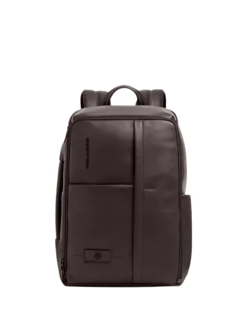 PIQUADRO 31L pebbled-leather backpack