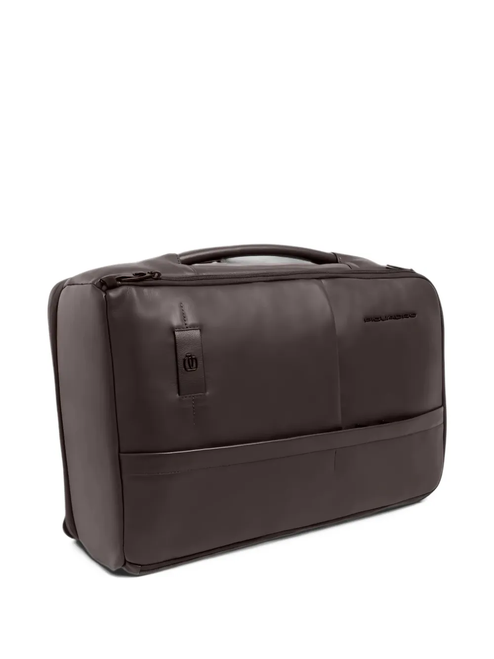 PIQUADRO 31L pebbled-leather backpack Bruin
