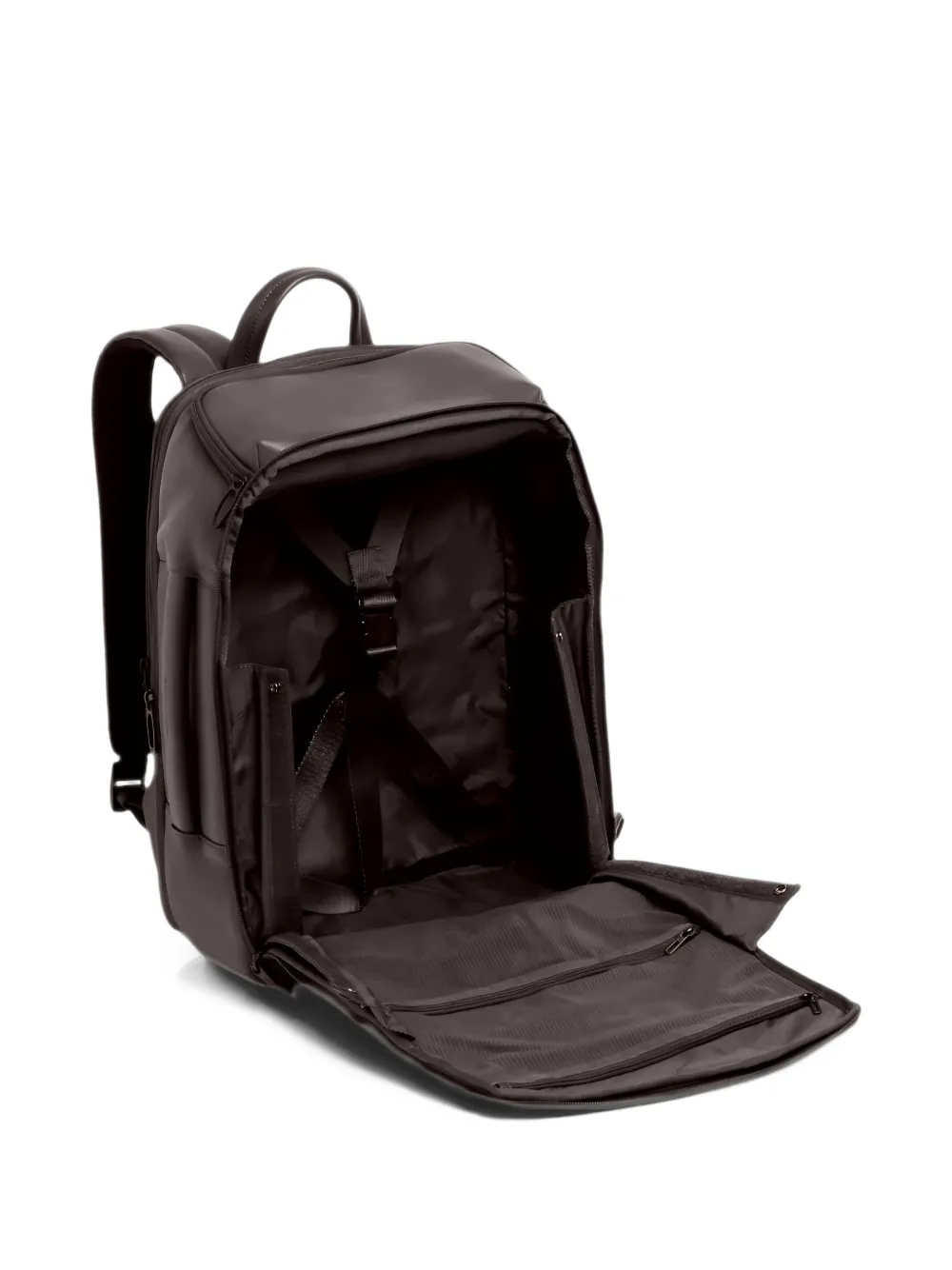 PIQUADRO 31L pebbled-leather backpack Bruin