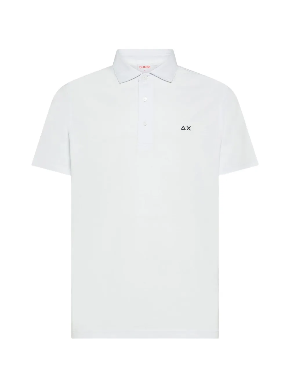 Sun68 logo-embroidered polo shirt Wit