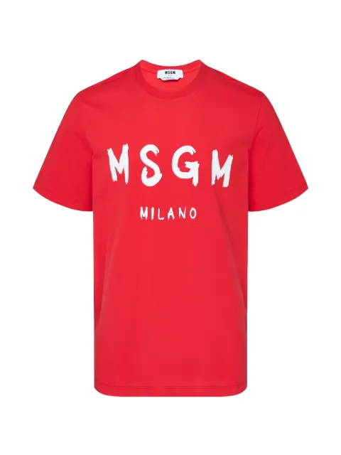 MSGM logo-print crew-neck T-shirt