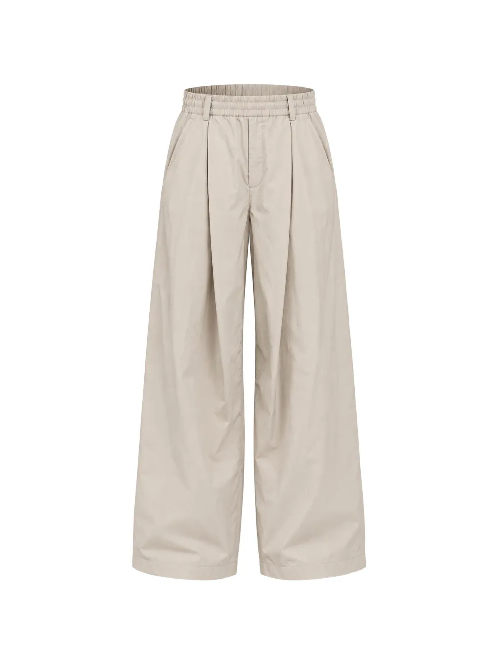 Moose Knuckles pantalon palazzo plissé à coupe ample - Tons neutres Moose Knuckles pantalon palazzo plissé à coupe ample - Tons neutres