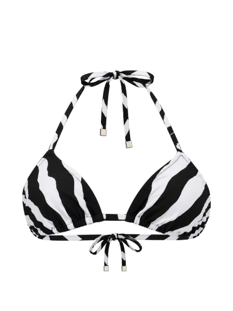 DSQUARED2 zebra-print bikini top