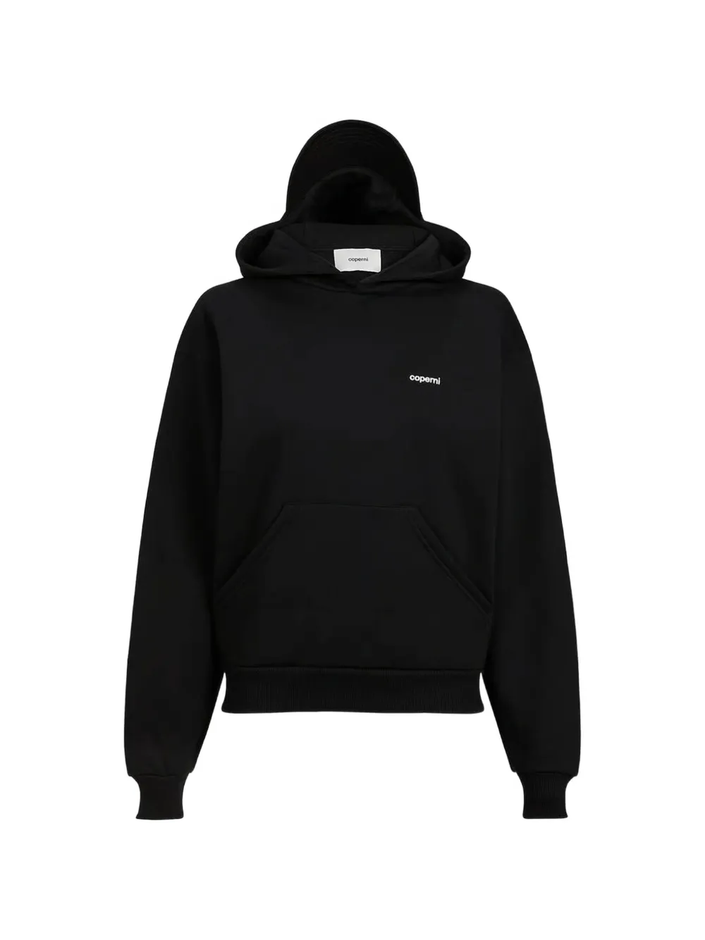 Coperni logo-print cap-detail hoodie - Noir Coperni logo-print cap-detail hoodie - Noir