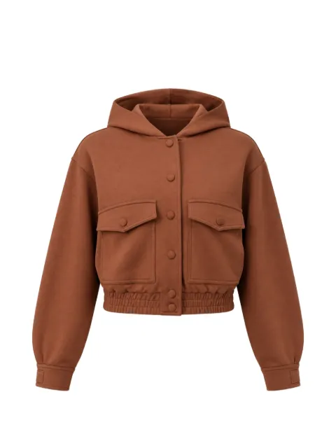 TWINSET button-up hooded jacket