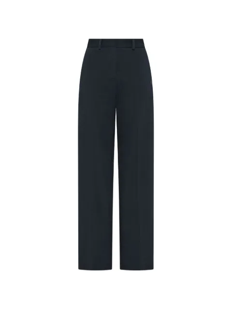 Sun68 logo-embroidered wide-leg trousers