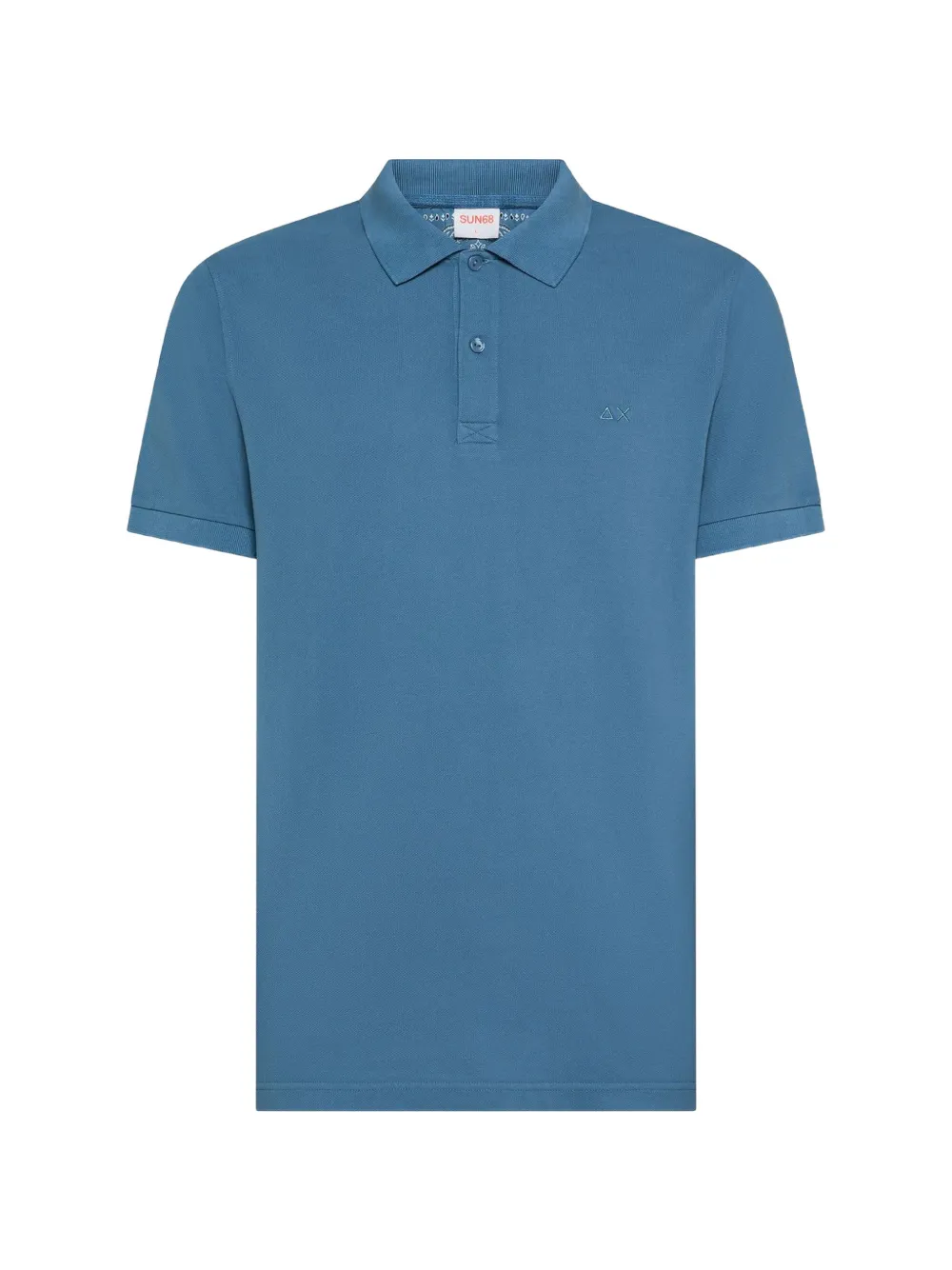 Sun68 embroidered-logo polo shirt Blauw