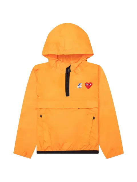 Comme Des Garçons Play Kids x K-Way heart-patch jacket