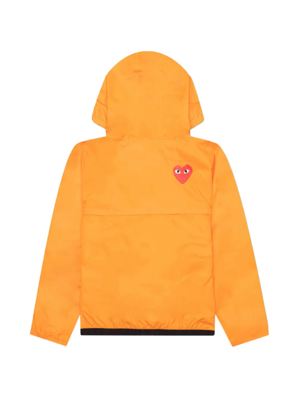 Comme Des Garçons Play Kids x K-Way heart-patch jacket Oranje