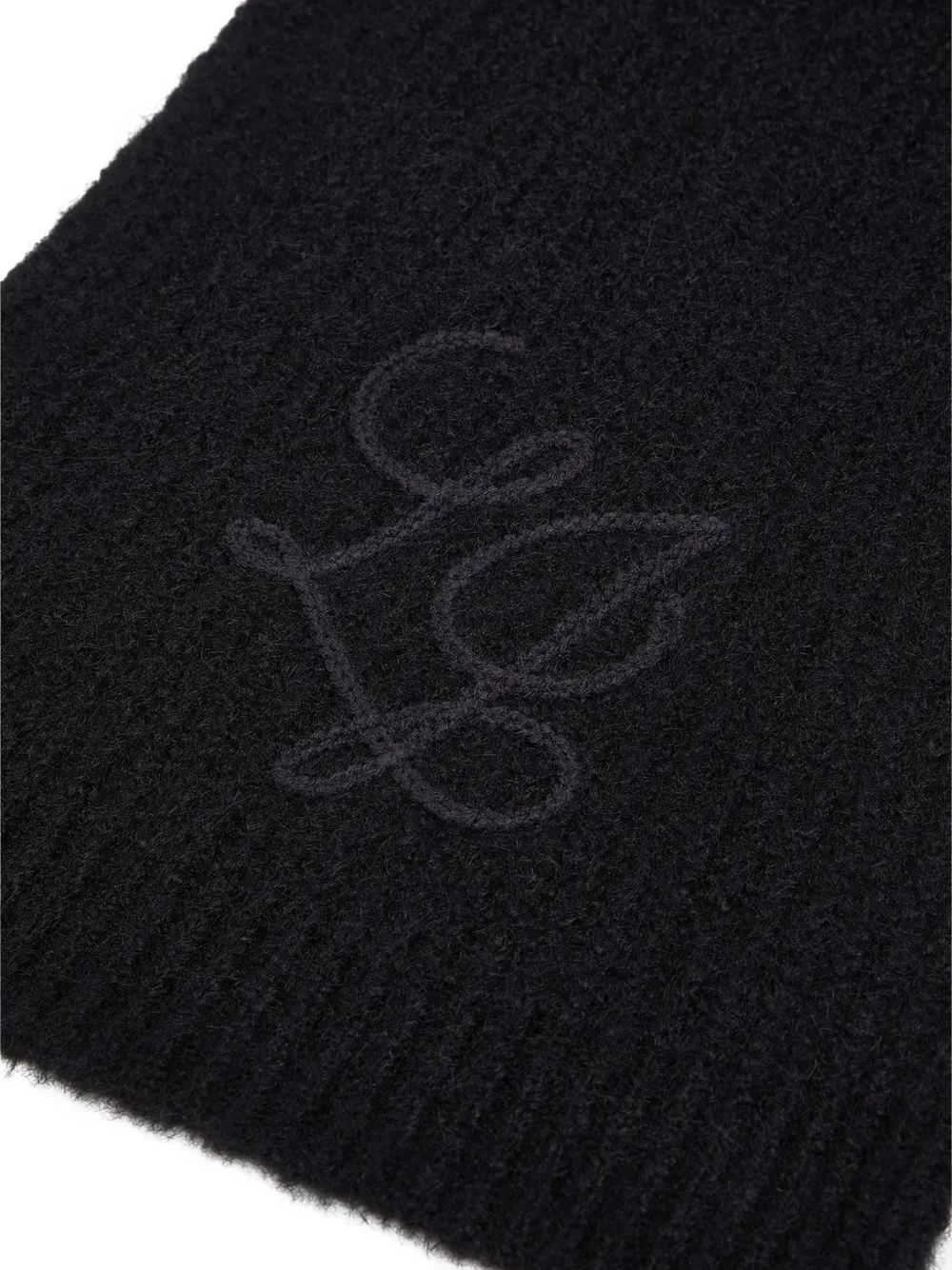 LIU JO scarf in a wool blend Zwart