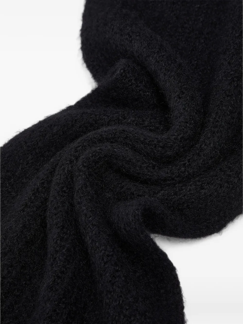LIU JO scarf in a wool blend Zwart