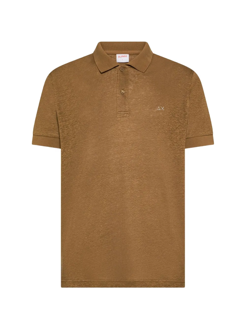 Sun68 logo-embroidered polo shirt Bruin