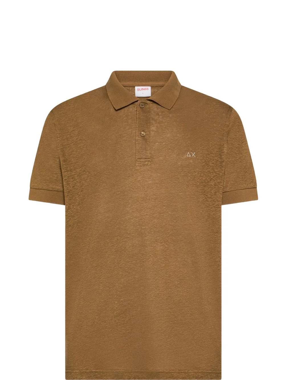 Sun68 logo-embroidered polo shirt Bruin