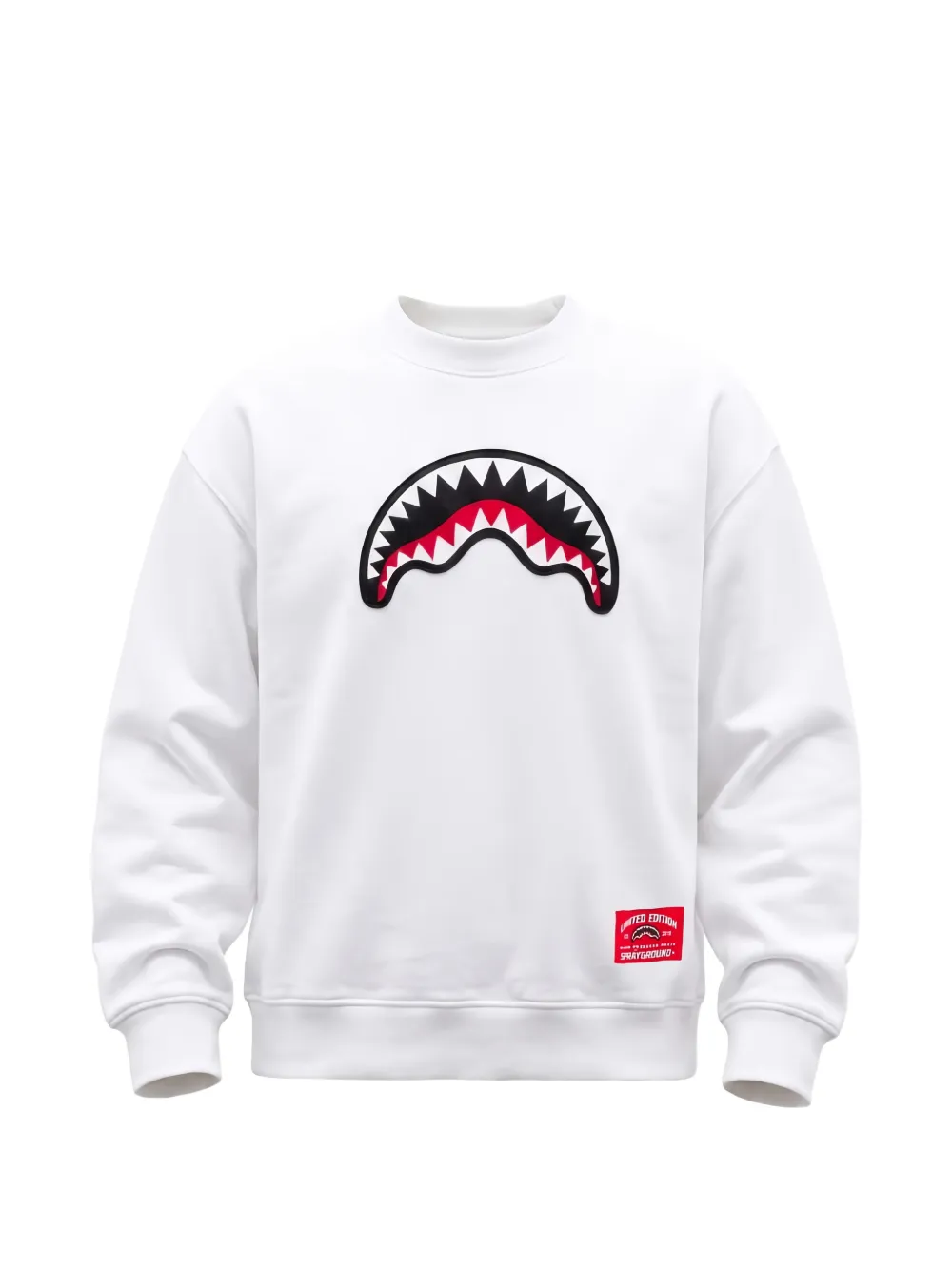 sprayground kid Shark Mouth sweater - Bianco