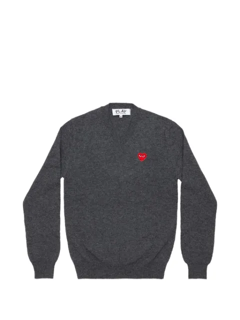 PLAY rhinestone-embellished V-neck sweater