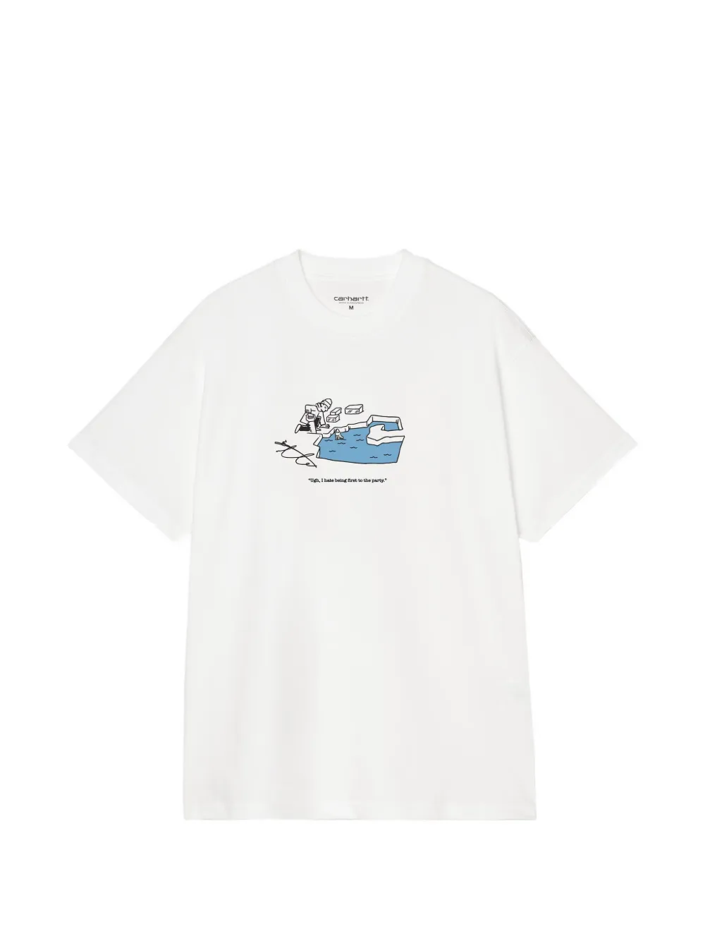Carhartt WIP S S Ice Fishing T-shirt Wit