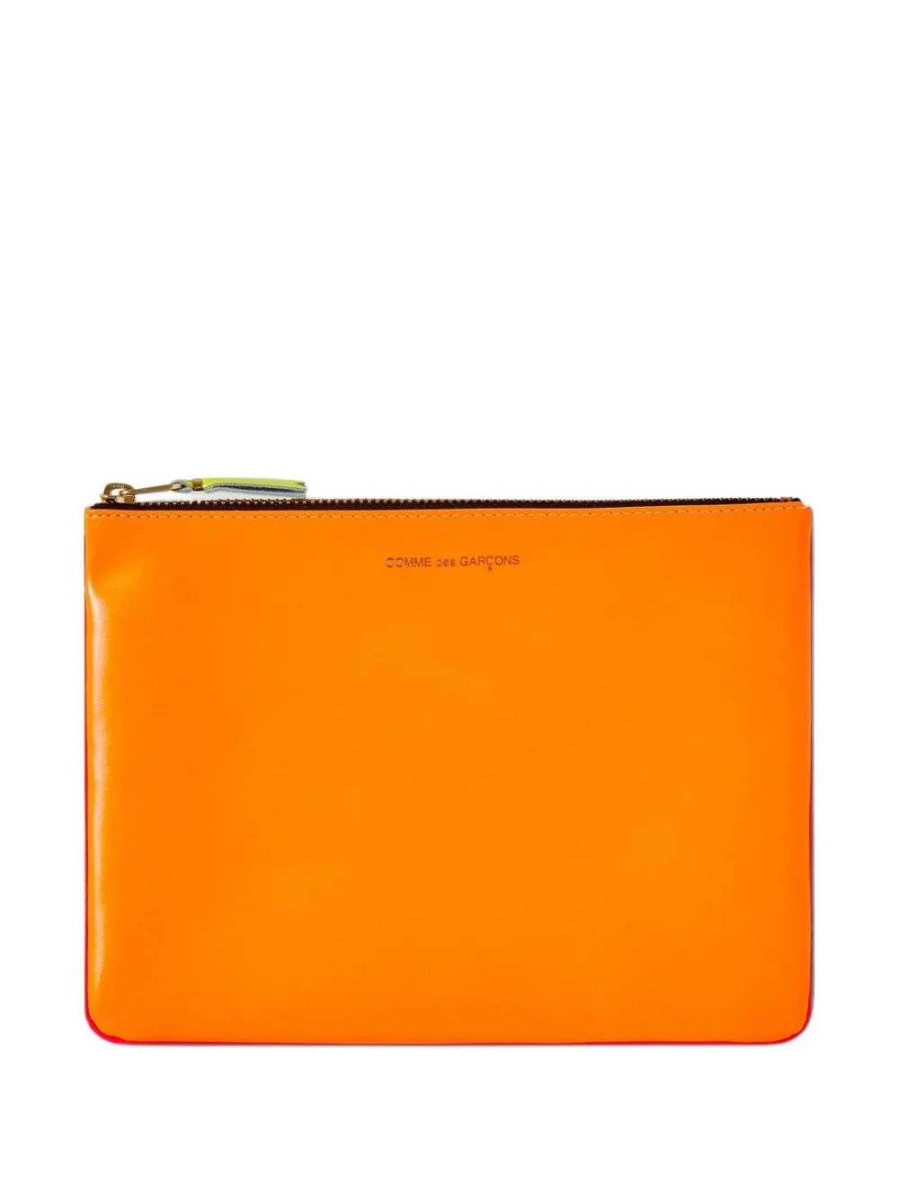 Comme Des Garçons Wallet Super Fluo leather wallet Oranje