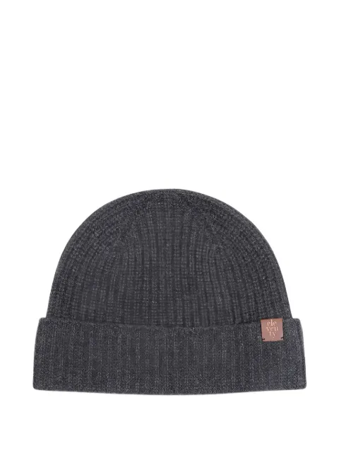 Eleventy ribbed-knit beanie hat
