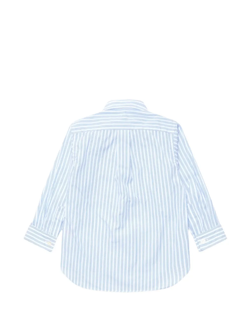 Comme Des Garçons Play Kids heart-patch striped shirt Wit