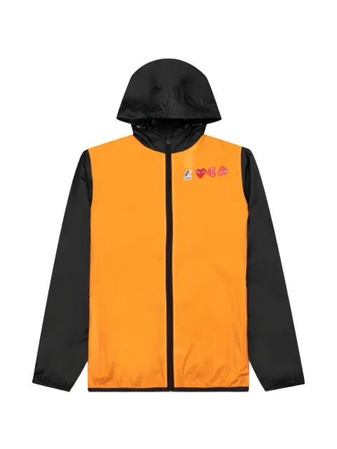 Comme Des Garçons Play logo-patch zip-up jacket