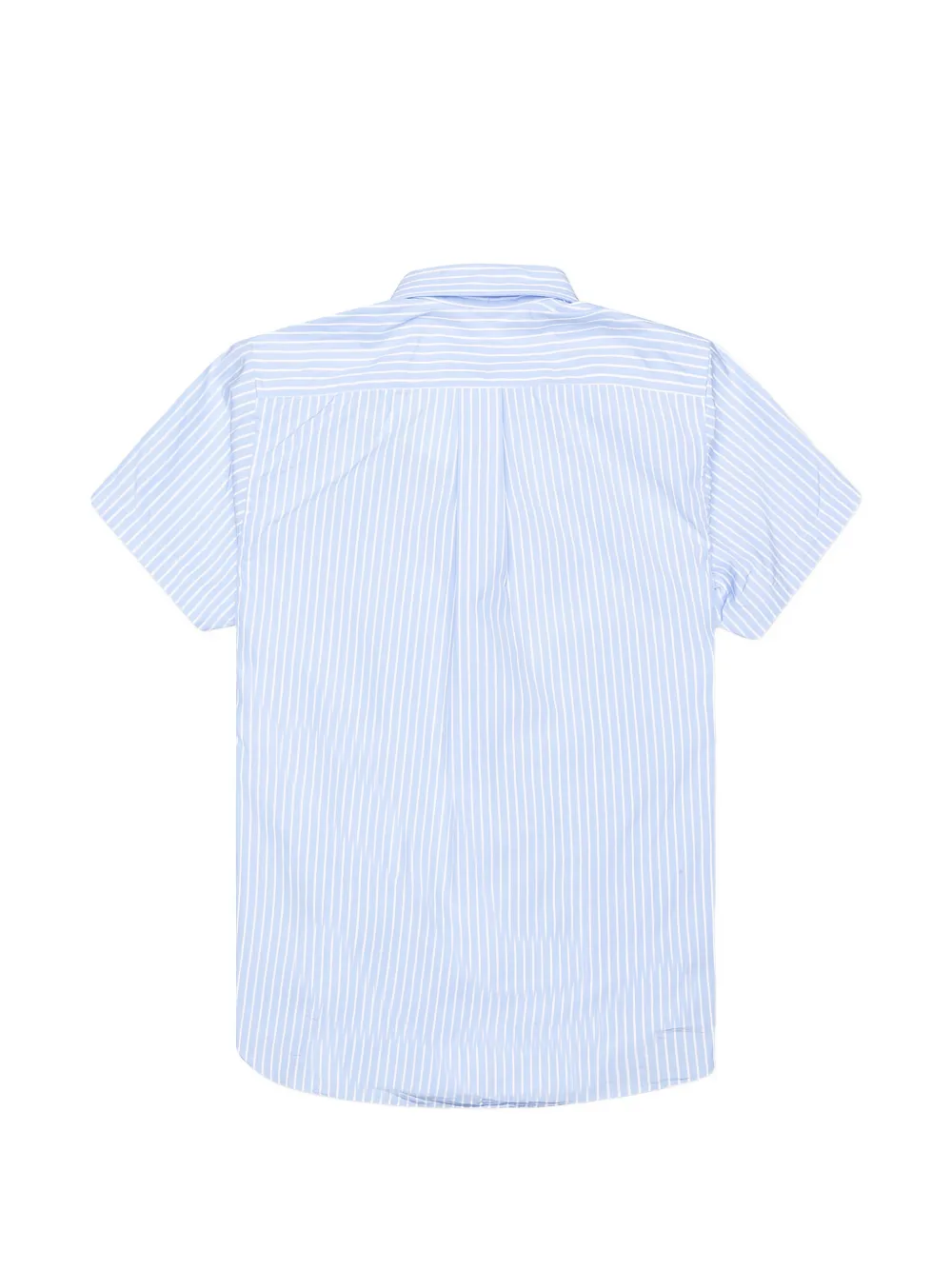Comme Des Garçons Play Kids heart-patch striped shirt Blauw