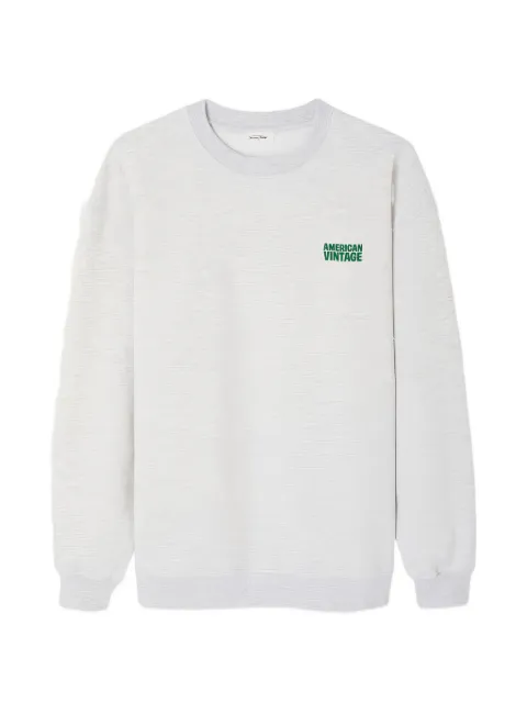 American Vintage Baptown sweater med logotryk