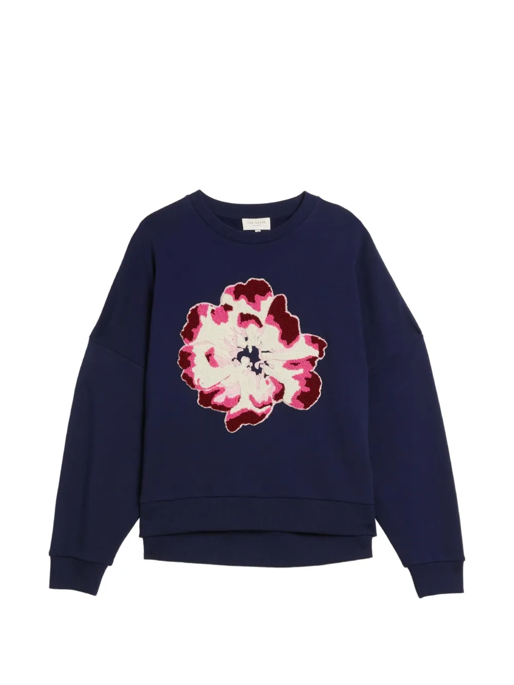 Ted Baker Raynahh floral-embroidered sweatshirt Blauw