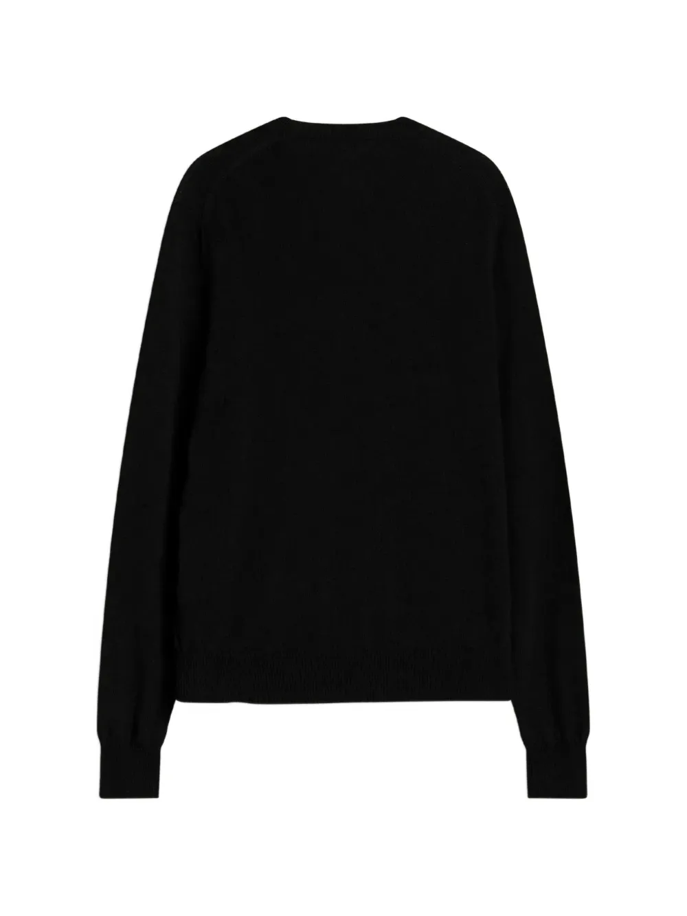 Comme Des Garçons Play heart-patch V-neck sweater Zwart