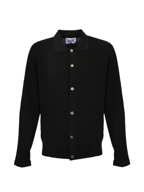 ALPHA STUDIO button-up collared sweater