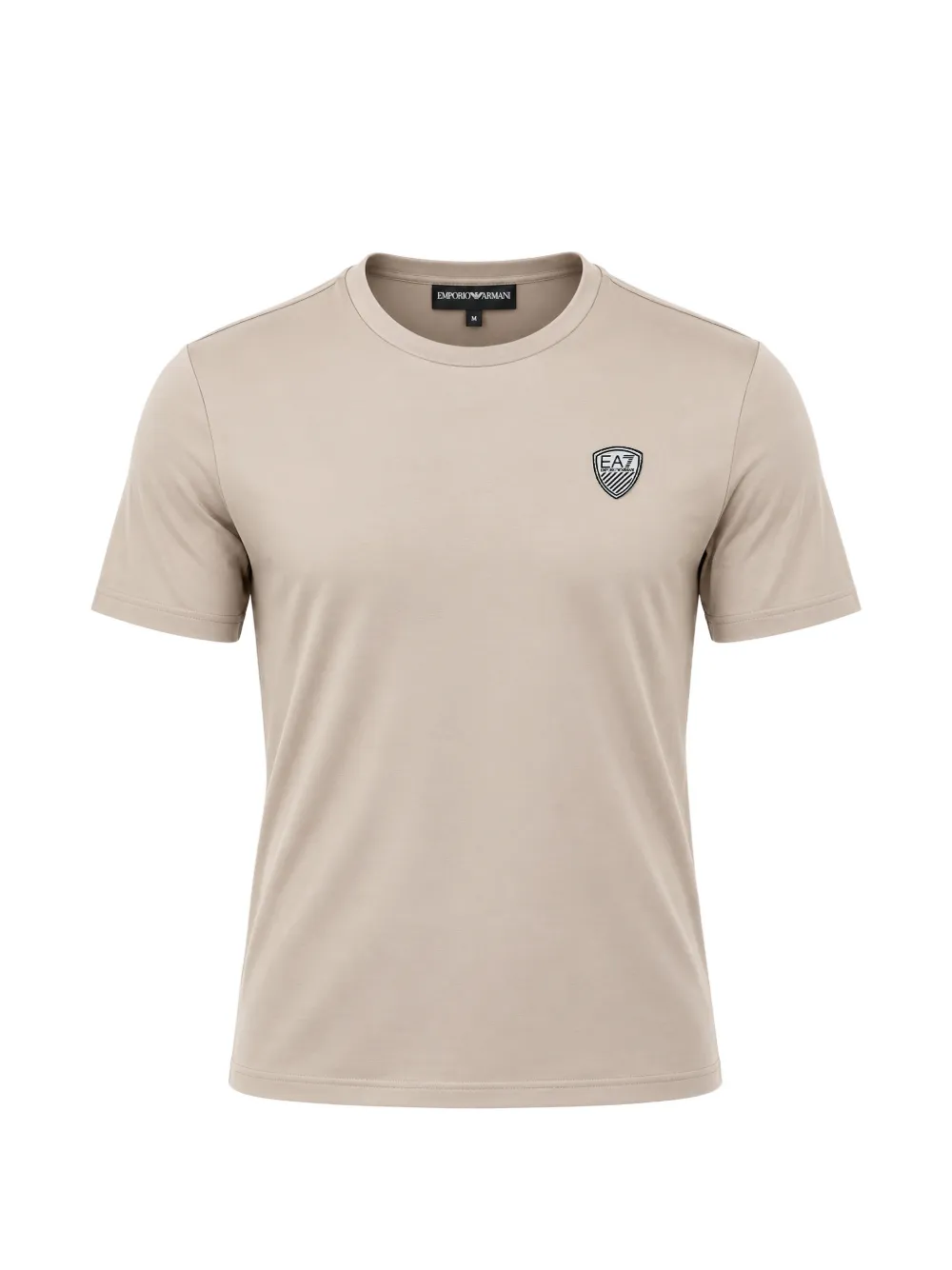 Ea7 Emporio Armani logo-patch T-shirt - Toni neutri