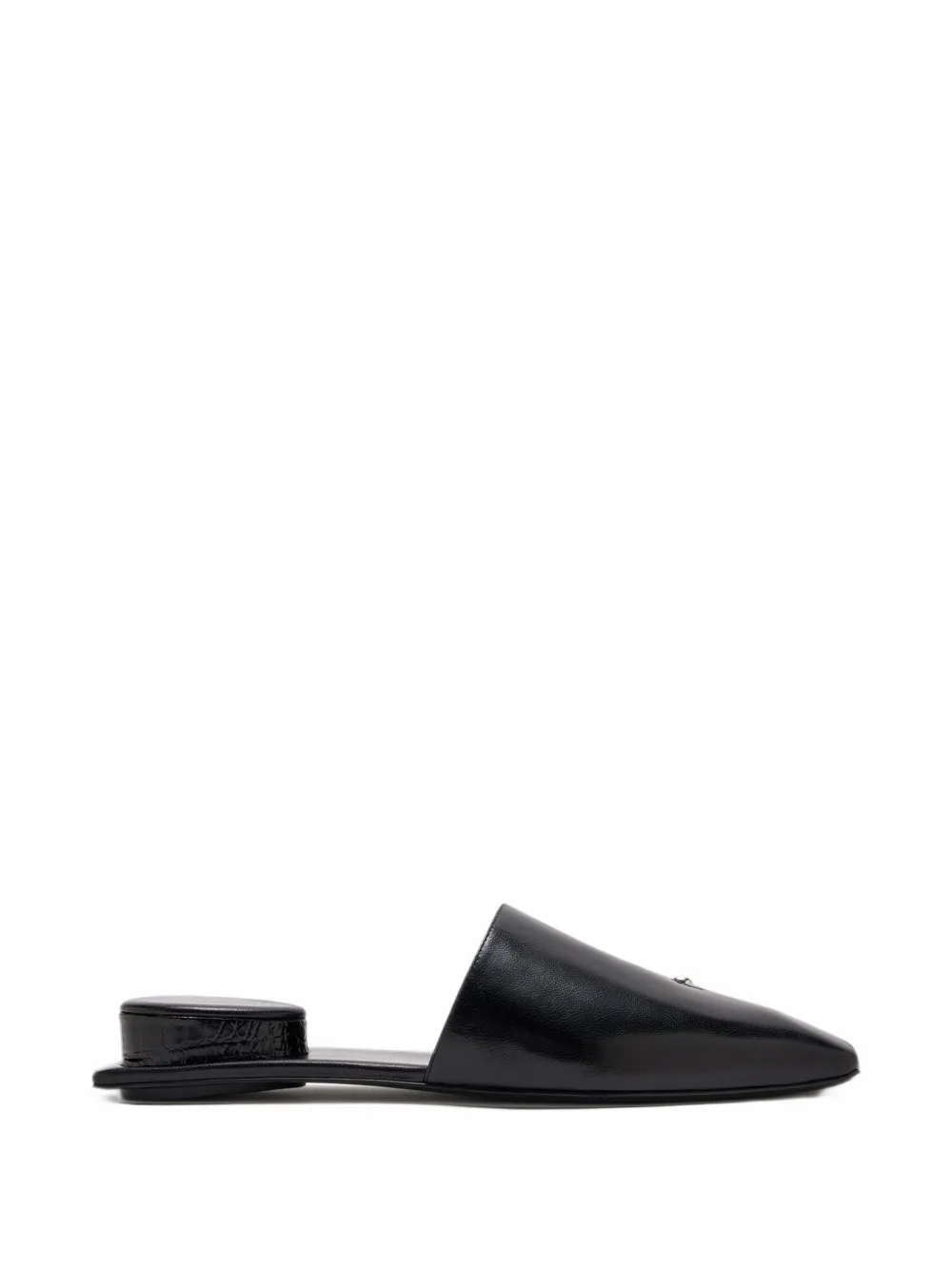 Tory Burch pierced leather mules - Schwarz