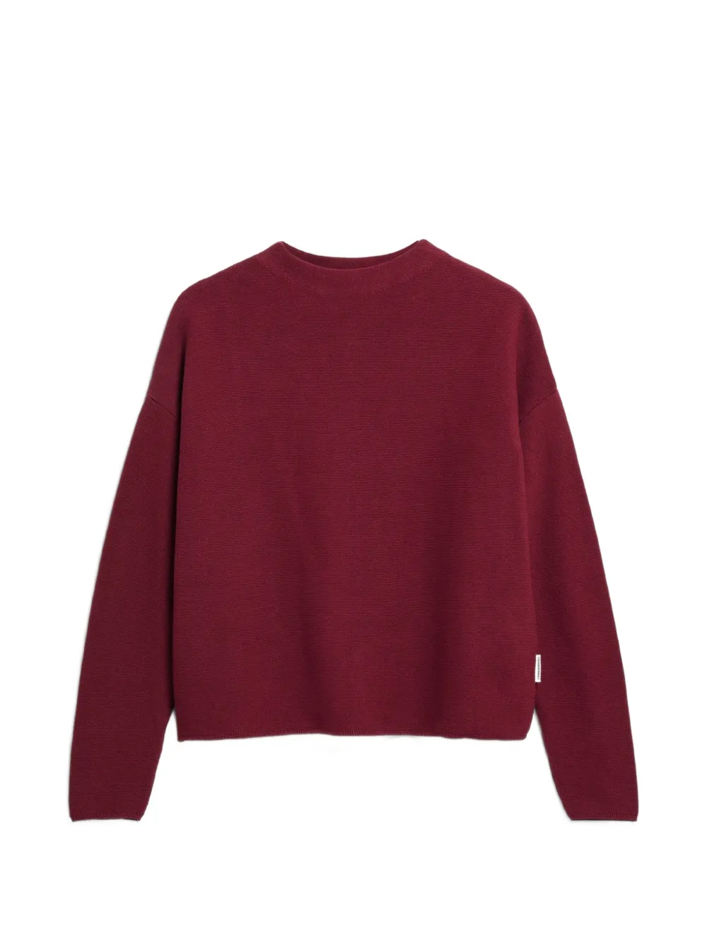 Armedangels Merinaa Links Sweater In Burgundy