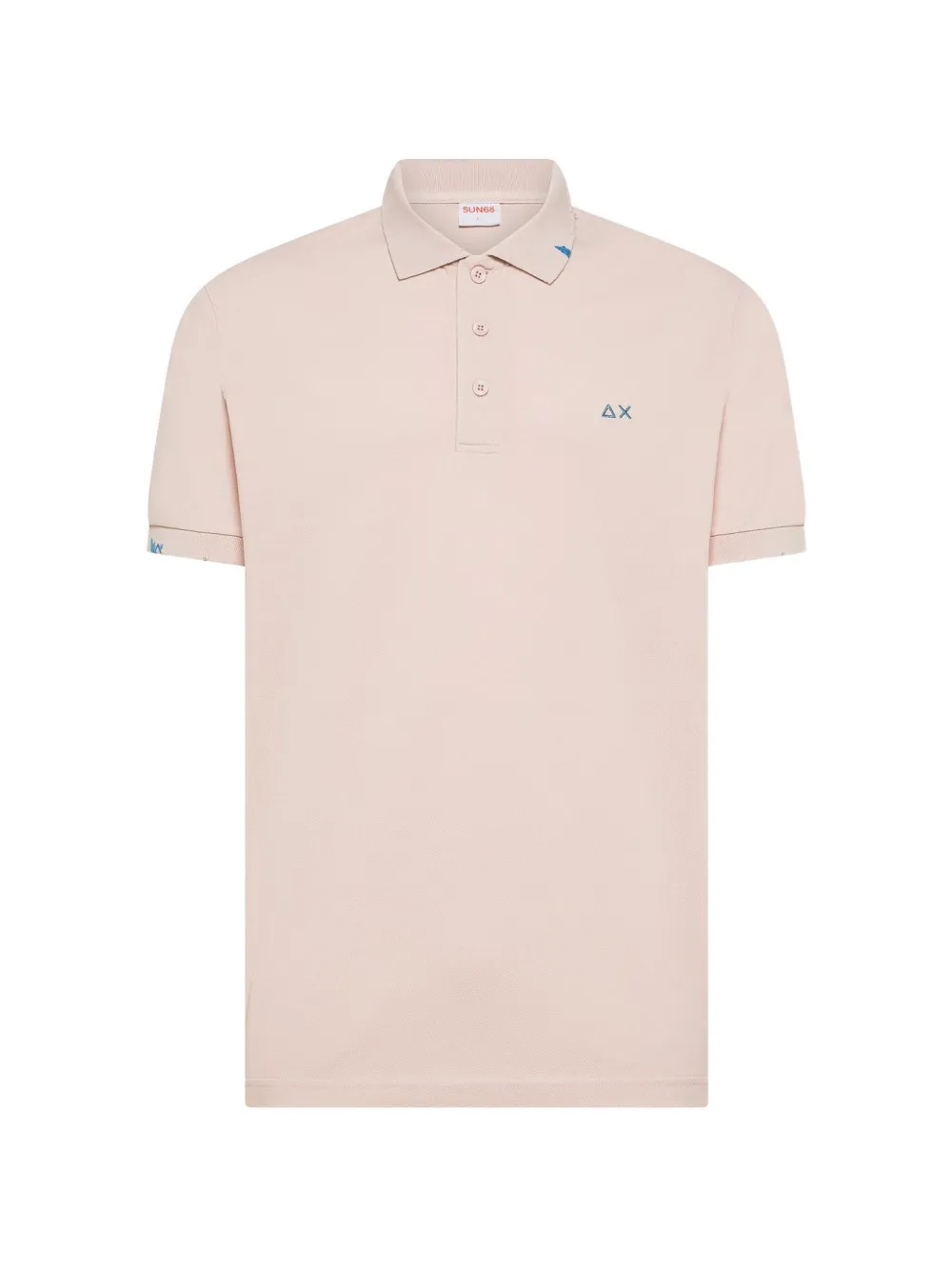 Sun68 logo-embroidered polo shirt Roze