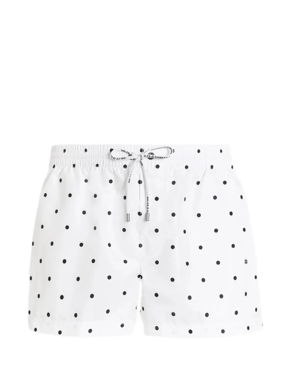 Dolce & Gabbana polka dot-print short swim boxers - Weiß