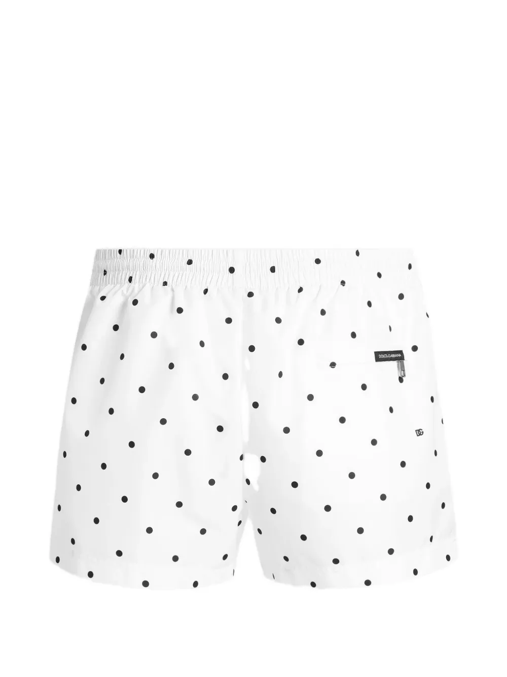Dolce & Gabbana polka dot-print short swim boxers Wit
