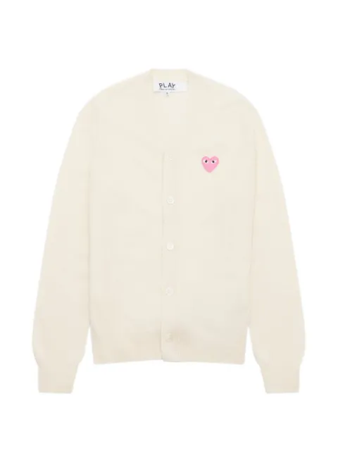 Comme Des Garçons Play V-neck logo-patch cardigan