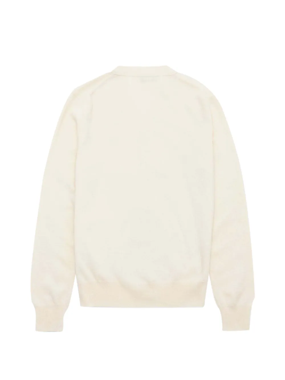 Comme Des Garçons Play V-neck logo-patch cardigan Beige
