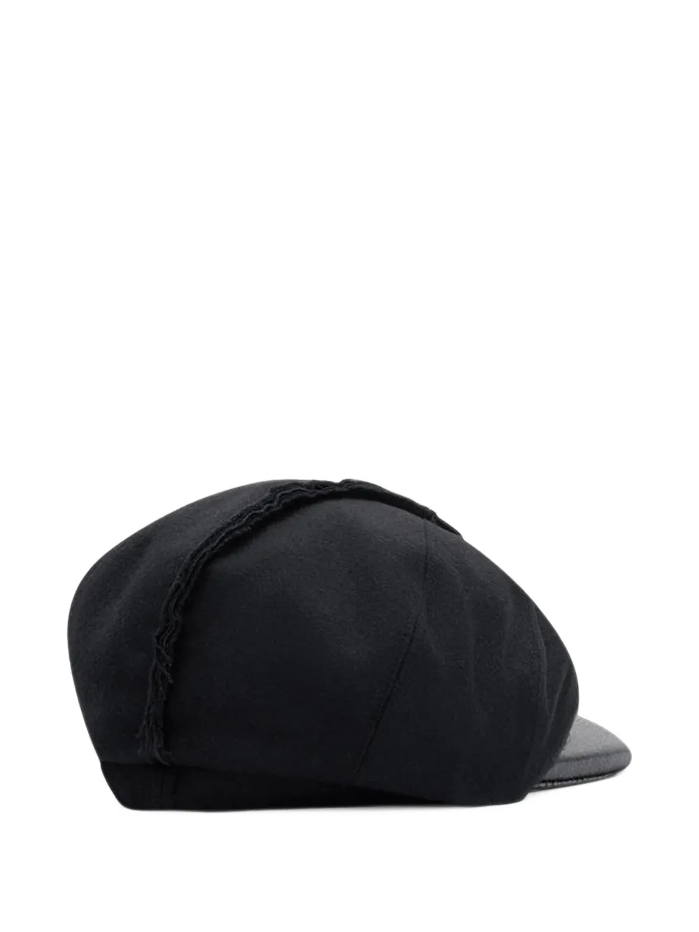 Comme Des Garçons Shirt raw-edge flat cap Zwart