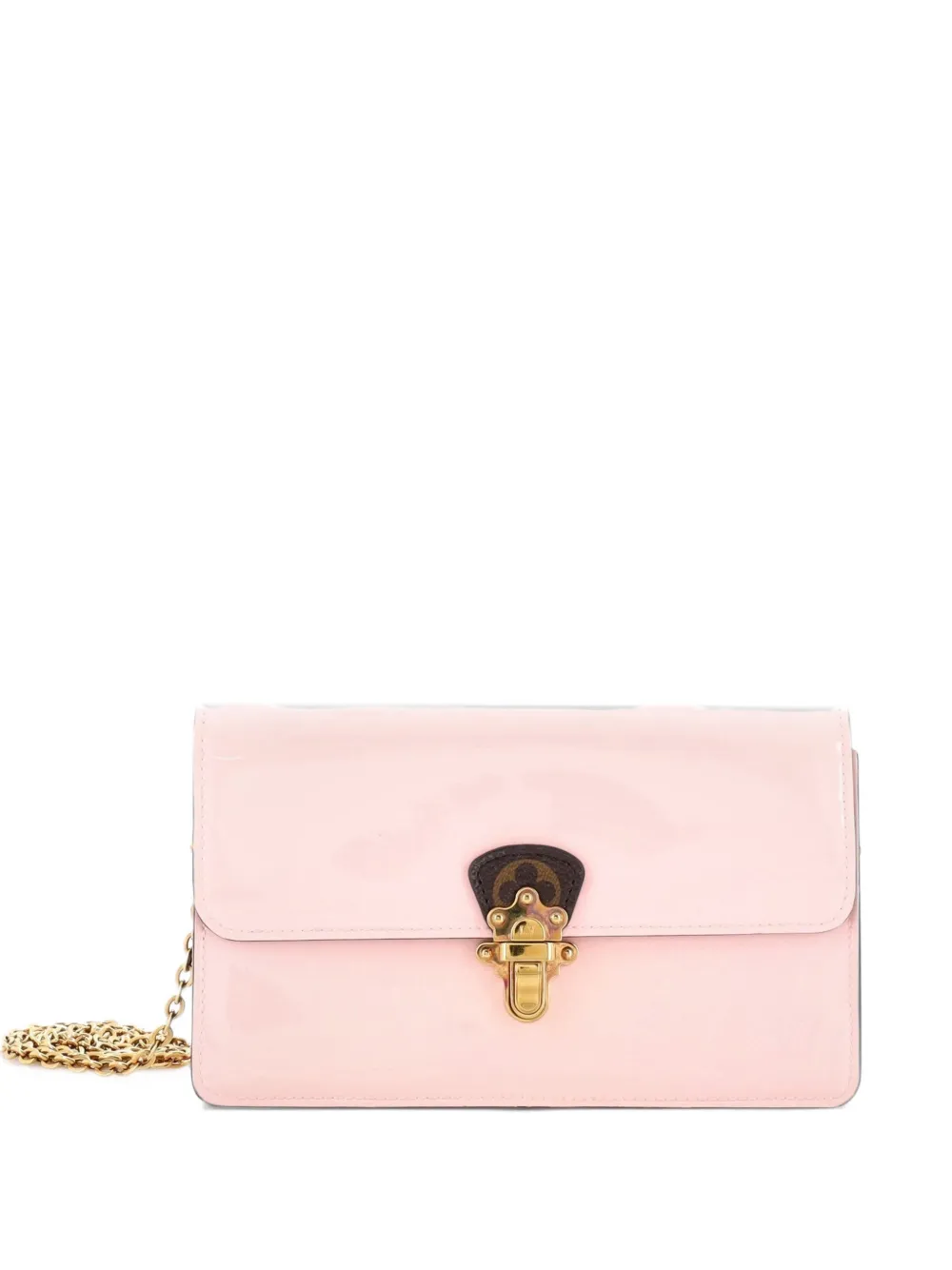 Louis Vuitton Pre-Owned Cherrywood Chain Wallet Vernis with Monogram Canvas crossbody bag - Rosa