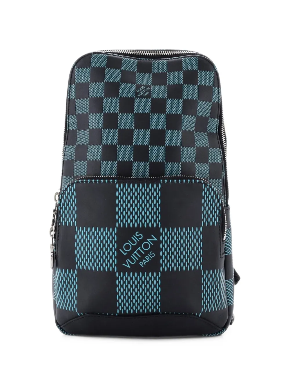 Louis Vuitton Pre-Owned Avenue Sling Bag Damier Infini 3D Leather shoulder bag - Blue