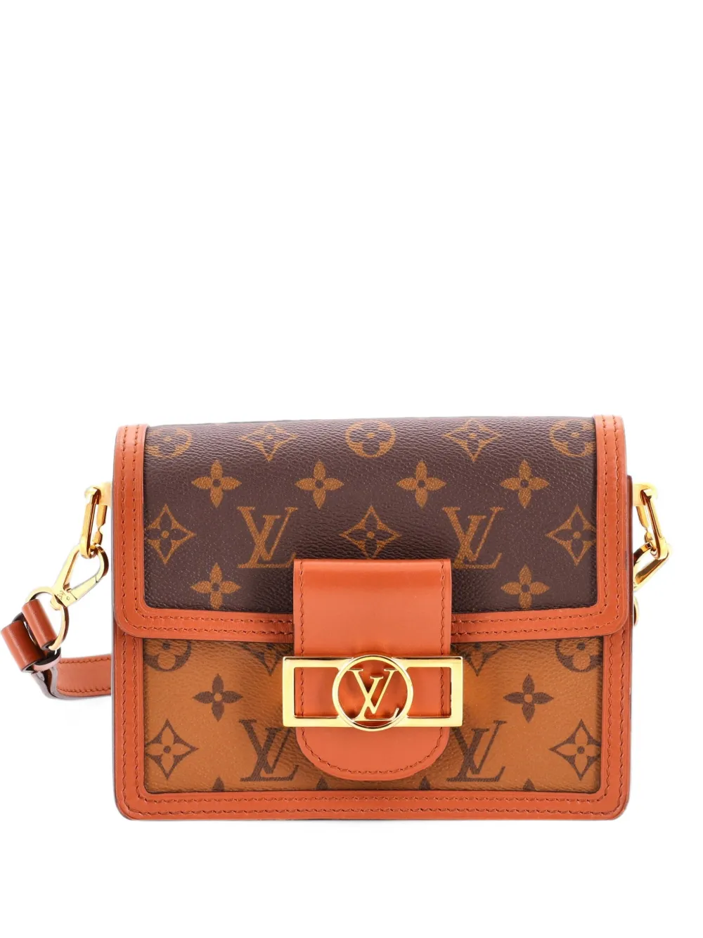 Louis Vuitton Pre-Owned Dauphine Shoulder Bag Reverse Monogram Canvas Mini crossbody bag - Braun