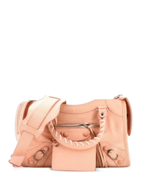 Balenciaga Pre-Owned City Rubber Studs Bag Leather Mini satchel