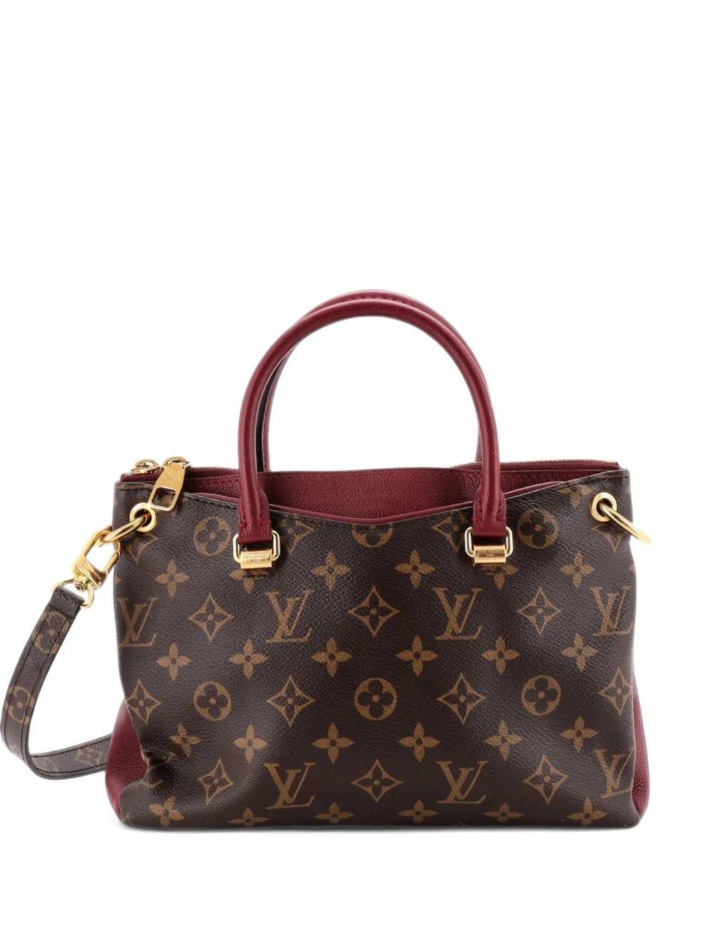 Louis Vuitton Pre-Owned Pallas Tote Monogram Canvas with Leather BB shoulder bag - Brown