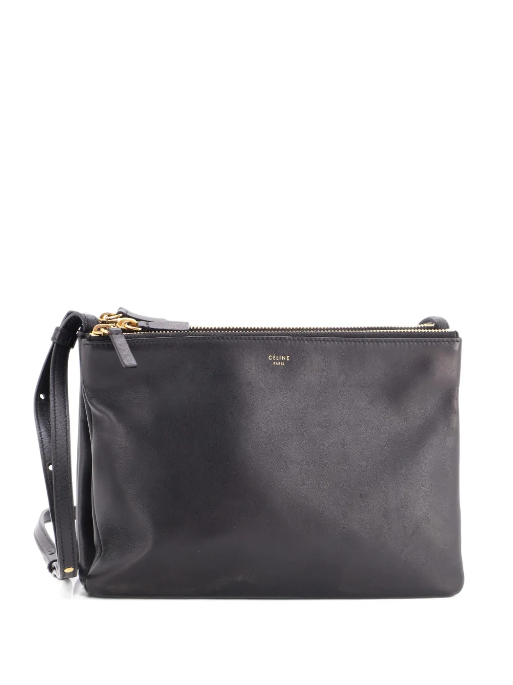 Celine Pre-Owned Trio Leather Large crossbody bag - Schwarz